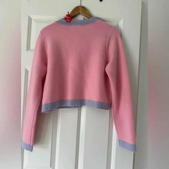 LoveShackFancy Pink and Lavender Cardigan - Picture 5 of 7